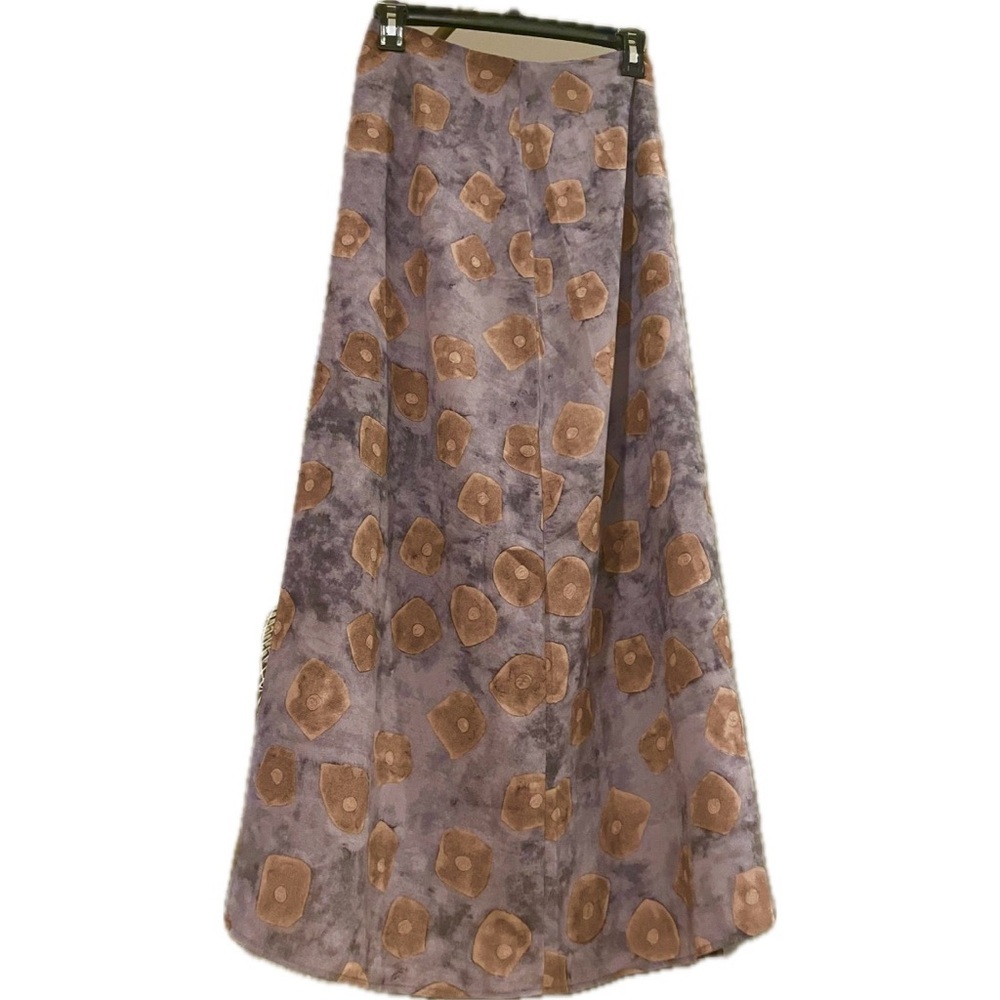 “Sense” brand Vintage Printed A Line Maxi Skirt